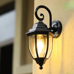 Vintage Classic Antique Lantern Customized AC 85-265V Aluminum Waterproof Outdoor LED Street Lamp IP65 Wall Lamps 2-Year