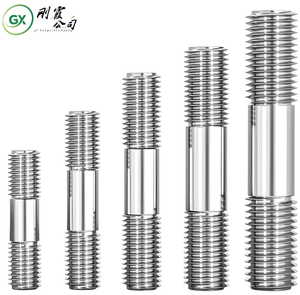 GB898 Unequal Length Stud 304 Stainless Steel Thick Rod Stud Screw Two-headed Screw M5M6M8-M20