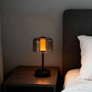 Camping Ambiance Night Light Bedroom Nighttime Reading Table Lamp Rechargeable Dimmable Color Changing