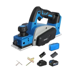 MARS 20V Cordless Planer 3-1/4-Inch Cut Width 15000RPM Handheld Portable Wood Planer Lithium-Ion Battery Fast Charger