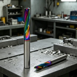 Flat Bottom Solid Carbide Drill Bits Straight Shank 45HRC 16x120mm Precision Drilling Bit for Hardened Steel Parts