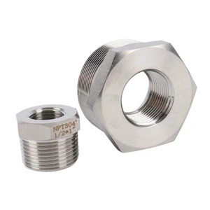 High Pressure Forged Stainless Steel Pipe Bushing NPT Thread Reducing Bushing