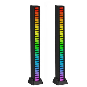 Voice Activated RGB Color Rhythm Recognition Light Car Atmosphere Lamp Desktop Ambient Sound Control Pickup Led Music Light