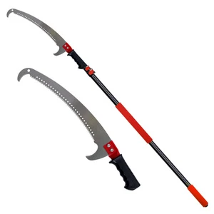 High Quality Folding Telescopic Aluminum Bronze Pole Saw for Tree Trimming 3m Length Easy to Use Outdoor Garden Tool