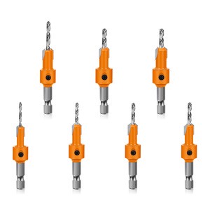 Hexagonal Shank Countersunk Drill Bit for Woodworking Screw Installation,tungsten Carbide Router Drill Bit, Center Drill Bit