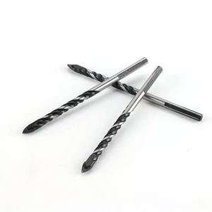 Black CSD Multi-functional Carbide Center Drill Bit for Ceramic and Glass 155MM Total Length