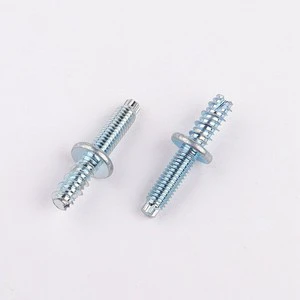 Custom Carbon Steel Double End Bolt Two Sided Threaded Screw Double Side Bolt for Automobile Car Lamp