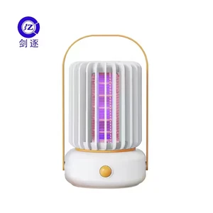Latest Design USB Rechargeable Mosquito Killer Lamp High Voltage 2500V with Cleaning Brush and Li Battery Bug Zapper