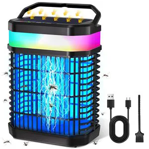 2025 New Design Bug Zapper Mosquito Zapper 3 in 1 Rechargeable Bug Zapper Flying Insect Trap Mosquito Killer Garden Camping