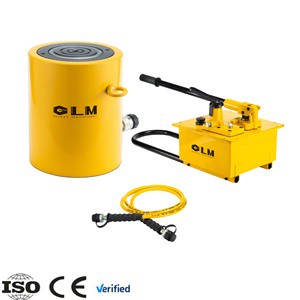 Robust 100T 700bar 150mm Long Stroke With P462 Hand Pump Single Acting High Tonnage Hydraulic Cylinder Jacks