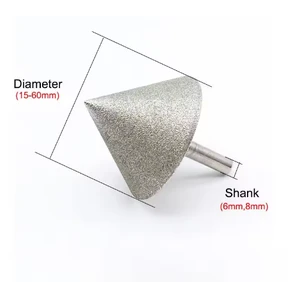 Gree GR069 Core Drill Bit Chamfer Cutter Countersink Diamond Grinding Hole Tool 45mm Dia 90 Degree 8mm Shank Masonry Drilling
