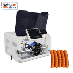 TR-560L Automatic Multifunctional Servo Motor Driver Corrugated Pipe Cutting Machine 4-60mm PVC Tube Cutter for Plastic Tubes