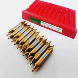 Center Drills HSS Titanium Center Drill Bit Type a 60 Degree HSS Center Drill Bit for Metal