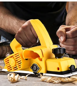 650W Electric Portable Industrial Wood Planer 220V Brushed Motor Carbon Steel Hand Planer for Wood Working 50/60Hz