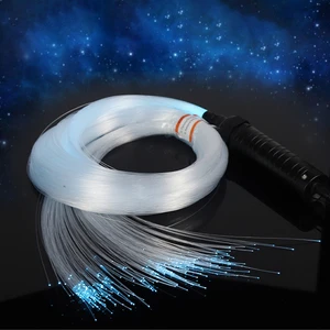 Car Roof Star Optic Lights DC12V 6W RGB LED Fiber Lights RF Remote Control 3M 0.75mm Ambient Optical Fiber Star Ceiling Lighting