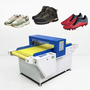 Shoe Raw Material Needle Detector Using Innovative PU Round Belt Footwear Hardware Fitting Foreign Metal Check Equipment