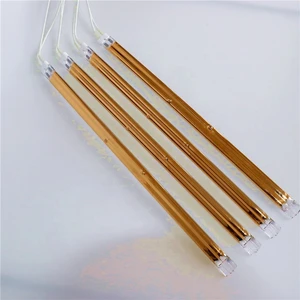 Direct Sells Twin Tube Short Wave Quartz Halogen Infrared Heater Lamp for Photovoltaic Industry