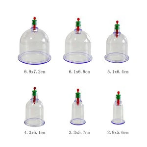 Plastic Vacuum Suction Cup Cupping Therapy Cellulite Massager Hijama Cups Wholesale Model YX Cupping Cups
