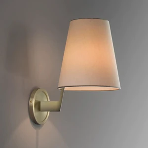 Modern Luxury Brass Wall Sconce Light with Simple Creative Fabric Lampshade for Living Room Home Indoor Decoration