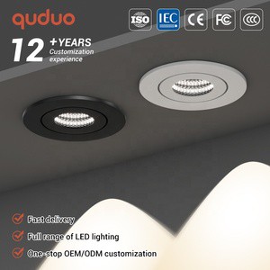 Ultra Thin Commercial Lighting Cloakroom Cabinets Aluminum 3W Ceiling Recessed Small LED Spot Light