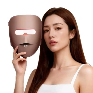 3D Infrared Photon Skincare Mask Instrument 328pcs LED Beads Facial Beauty Mask CE KC PSE Infrared Red Light Therapy Face Mask