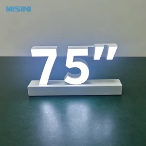 MISINI Custom Acrylic LED Letter Sign Eco-Friendly for Mall & Exhibition Advertising