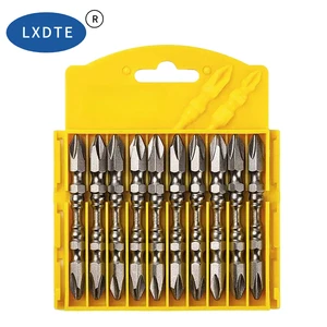LXD S2 Steel Double Ended PH2 Impact Resistant Screwdriver Bit Set Strong Magnetic Tip Industrial Grade OEM Custom