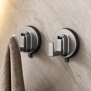 Light Luxury Suction Cup Clothes Hook Wall-Mounted Vacuum No-Drill Bathroom Kitchen Door Back No-Trace