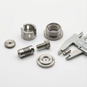 Micro Precision Parts Gear Bushing Coupling Ring Shaft Pin ISO 9001 Swiss Type OEM Stainless Steel Precision Lathe CNC Machining