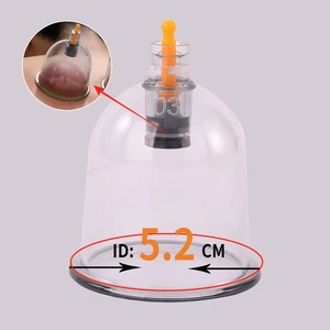 Gyt B03 5.2CM Hijama Therapy Massage Set 9 Sizes Disposable Aerospace Grade PC Cups for Body Vacuum Suction Cupping (Traditional