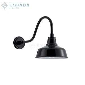 Iron Wall Light Gooseneck Barn Light Industrial For Outdoor Used Set Of 2 Pcs Warehouse Wall Lamp Decoration