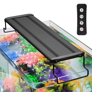 Full Spectrum Aluminum Aquarium Light Adjustable Brightness Adjustable Aquarium Light Timing for Aquarium Landscape