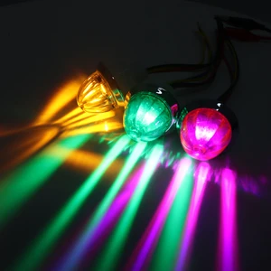 1W Watermelon Star Light LED Ceiling 12-24V Spotlight Crystal Star Amber Red Blue Strobe Lamp for Trucks Trailer Lorry Boat Bus