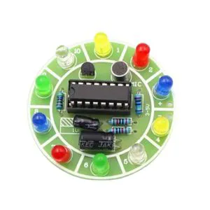 4017 Sound-Activated RGB LED Rotating Light DIY Kit
