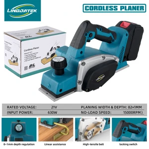 21V Electric Wood planer Rechargeable Handheld Woodworking Planer For Household Electric planer Machine For Garden Wooden LDP01
