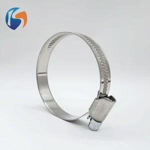 German Type Worm Gear Hose Clamp 201 Stainless Steel for Fuel Line Water Pipe
