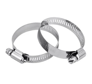 KQ 8-650mm Stainless Steel 304 Germany Pipe Bolt Clip Heavy Duty Metal Hydraulic Adjustable American Type Worm Gear Hose Clamp