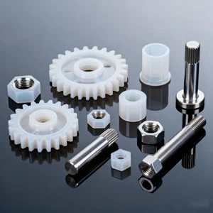 Custom CNC Machined Nylon Metal Precision Components | POM/PA Nylon Gears & Stainless Steel Fasteners With Broaching Services