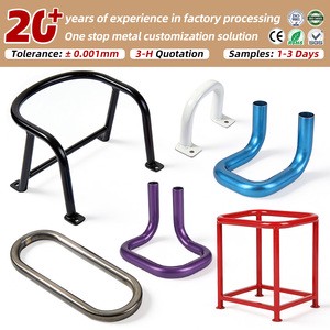 Aluminum Pipe Bending Service Manufacturer Custom Copper Metal Tube Bending Parts Stainless Steel Hollow Tube Bending Service
