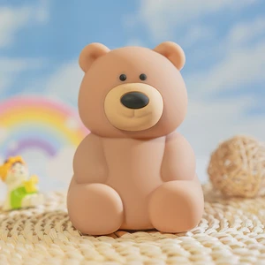 Bear Shape Sleep Silicone Night Light for Room