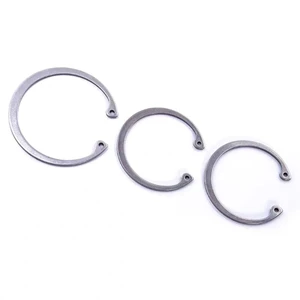 Chinese Factory DIN472 Internal Snap Circlip-304 Stainless Steel Black Spring Steel Plain Wedge Flat Retaining Rings 6mm