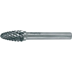 RBF Milling Cutter 6 mm Carbide with 18 mm Head Length and 6 mm Shank Bright Finish KVZ 4 RUKO Toothing