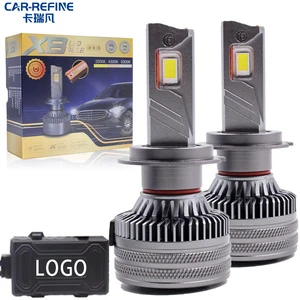 CAR-REFINE X8 High Power 40000LM Car Led Light H4 12V H7 200W Led Headlight 3-Copper Pipes Bulb Canbus H1 H3 H7 H8 H9 H11 LED