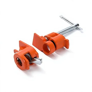Factory-direct Supply 6-inch Pipe Clamp for Woodworking 34-inch Long Straight-bar Design Iron-made Polished Handle Model