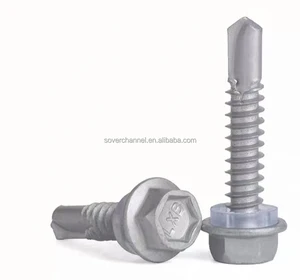 M3.5 Thread Size Stainless Steel Hex Socket Head Screw Patta Self Tapping Sheet Metal Roofing Screw Inch Measurement System