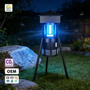 High Quality New Design Electric CO2 Release Metal Waterproof Outdoor Garden Bug Zapper Mosquito Traps Mosquito Killer Lamp