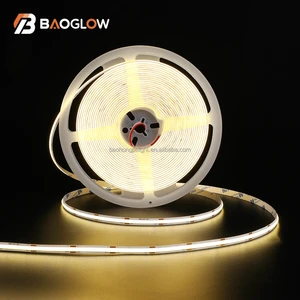Self Available Wholesale LED Light Strip DC 12V 24V Flexible 320LEDs/m COB Outdoor Lights Ceiling Cabinet Led Smart Light Strip