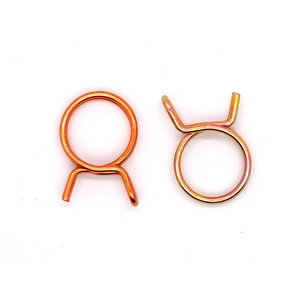 Customized Double Tube Clip Wire Hose Clamps Stainless Steel Torsion Spring Clamp