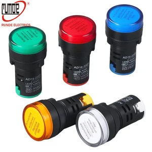 Indicator Light 12V 24V 220V 380V LED Power Indicator Pilot Signal Light AD16-22DS Panel Mount Lamp