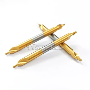 Elongated High Speed Steel Gold TiN Finish Center Drill